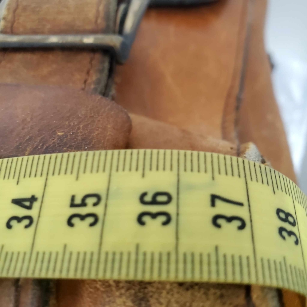 Handmade Vintage Genuine Brown Goat Leather Crossbody Men's Messenger Bag - Picture 11 of 13